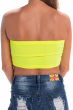 Load image into Gallery viewer, Just That Easy Yellow Bandeau Top