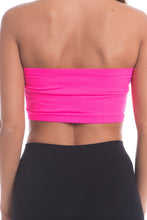 Load image into Gallery viewer, Just That Easy Neon Pink Bandeau Top