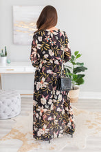 Load image into Gallery viewer, Looking For Fun Black Floral Maxi Dress
