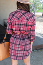 Load image into Gallery viewer, Commit To You Mauve Pink Plaid Dress