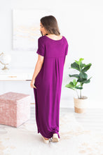 Load image into Gallery viewer, Trust The Plan Dark Plum Maxi Dress