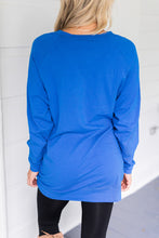 Load image into Gallery viewer, Slouchy Dolman Cobalt Blue Long Sleeve Tunic