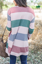 Load image into Gallery viewer, Make You Mine Pink Colorblock Cardigan