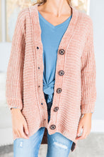 Load image into Gallery viewer, Created Comfort Blush Pink Chenille Cardigan