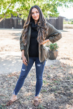 Load image into Gallery viewer, Against The Crowd Black Cowl Neck Sweater