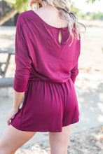 Load image into Gallery viewer, The Poolside Burgundy Red Romper
