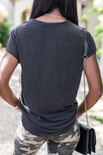 Load image into Gallery viewer, Hold You Dear Black Knotted Top