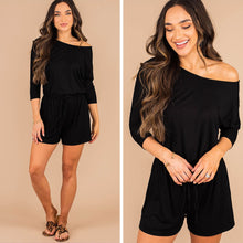 Load image into Gallery viewer, The Poolside Black Romper