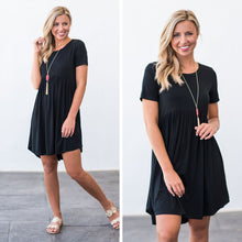 Load image into Gallery viewer, Playful Playlist Black Babydoll Dress