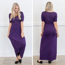 Load image into Gallery viewer, On The Lookout Eggplant Purple Maxi Dress
