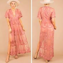 Load image into Gallery viewer, Face Of Flawless Rose Pink Maxi Romper