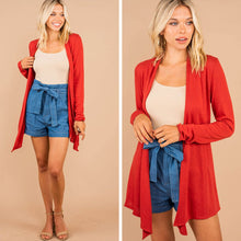 Load image into Gallery viewer, Undeniable Rust Orange Classic Cardigan