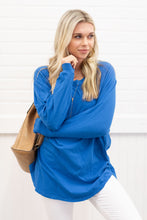 Load image into Gallery viewer, Easy Like Sunday Cobalt Blue Tunic