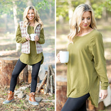 Load image into Gallery viewer, Easy Like Sunday Olive Green Tunic
