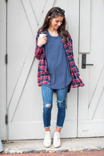 Load image into Gallery viewer, Easy Like Sunday Denim Blue Tunic