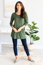 Load image into Gallery viewer, Medley In Love Olive Green Pocket Tunic