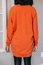 Load image into Gallery viewer, Slouchy Dolman Rust Orange Long Sleeve Tunic