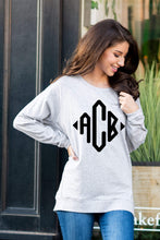 Load image into Gallery viewer, Slouchy Dolman Heather Gray Long Sleeve Tunic