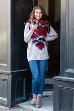 Load image into Gallery viewer, Slouchy Dolman Heather Gray Long Sleeve Tunic