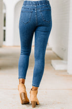 Load image into Gallery viewer, All The Sassy Dark Wash Denim Moto Jeggings