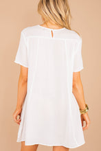 Load image into Gallery viewer, On the Border Ivory White Embroidered Dress