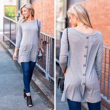 Load image into Gallery viewer, Medley In Love Heather Gray Pocket Tunic