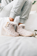 Load image into Gallery viewer, Cozy On The Couch Mauve Pink Slipper Booties