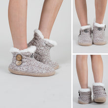 Load image into Gallery viewer, Cozy On The Couch Mauve Pink Slipper Booties