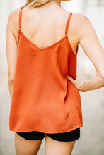 Load image into Gallery viewer, Just Take A Look Rust Orange Button Tank