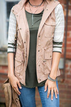Load image into Gallery viewer, The Time Is Now Taupe Brown Utility Vest