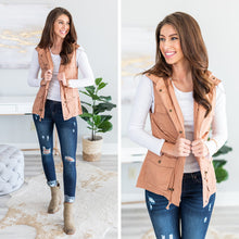 Load image into Gallery viewer, The Time Is Now Taupe Brown Utility Vest