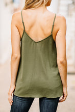 Load image into Gallery viewer, Just Take A Look Olive Green Button Tank
