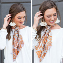 Load image into Gallery viewer, Never Looked Better Camel Paisley Scarf
