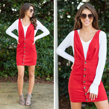 Load image into Gallery viewer, What An Idea Overall Dress, Rust