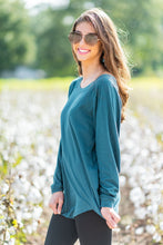 Load image into Gallery viewer, Easy Like Sunday Dark Teal Blue Tunic