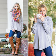 Load image into Gallery viewer, Easy Like Sunday Heather Gray Tunic