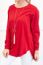 Load image into Gallery viewer, Easy Like Sunday Red Tunic
