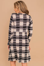 Load image into Gallery viewer, Feel Your Love Black Plaid Dress