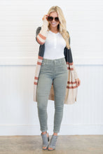 Load image into Gallery viewer, Can't Forget You Charcoal Gray Striped Cardigan