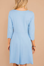 Load image into Gallery viewer, This Is The Best Way Sky Blue Scallop Edge Dress
