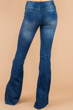 Load image into Gallery viewer, It's A Revolution Dark Wash Flare Jeans