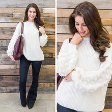 Load image into Gallery viewer, Ins And Outs Of Love Cream White Knit Sweater