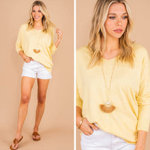 Load image into Gallery viewer, I Could Be Heather Daisy Yellow Sweater