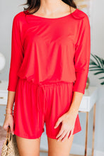 Load image into Gallery viewer, The Poolside Red Romper