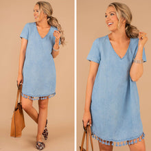 Load image into Gallery viewer, Always My Favorite Light Blue Chambray Dress