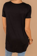 Load image into Gallery viewer, Let's Meet Later Black Top