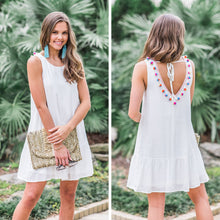 Load image into Gallery viewer, Let's Get Festive Off White Shift Dress