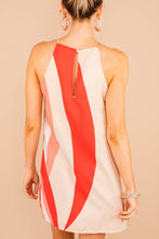 Load image into Gallery viewer, Cool For The Summer Tomato Red and Coral Pink Printed Shift Dress