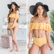 Load image into Gallery viewer, Cherish The Sun Mustard Yellow Bikini Bottoms