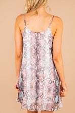 Load image into Gallery viewer, Born With The Sass Mauve Pink Snake Print Dress